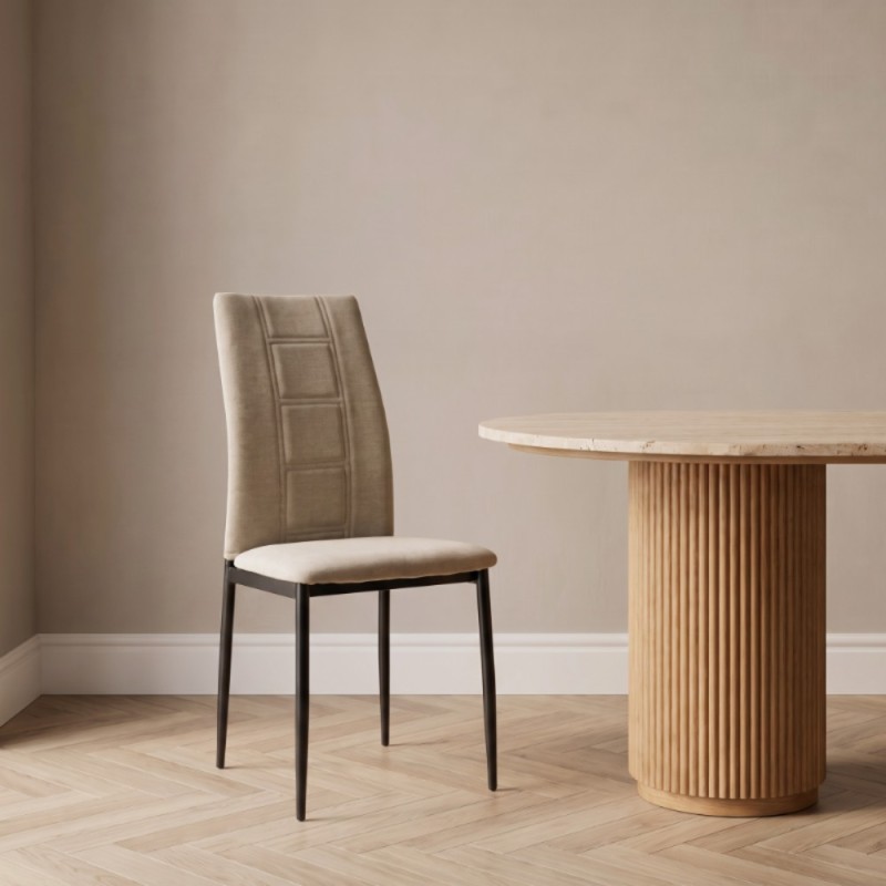 Silla de salón tapizada ELORA