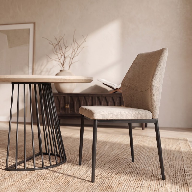 Silla de salón tapizada SELENA