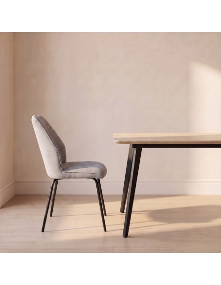 Silla de salón tapizada YARA I