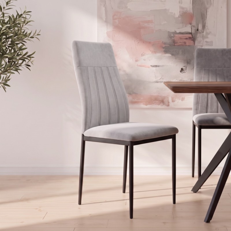 Silla de salón tapizada VIRELA