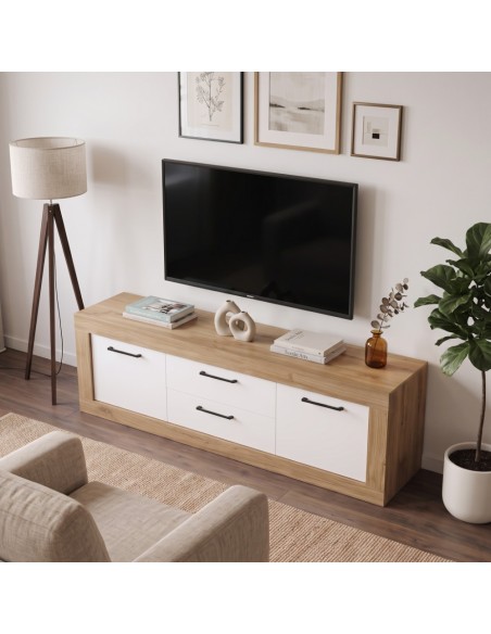 Mueble TV dos cajones y dos puertas 181 cm DALIA