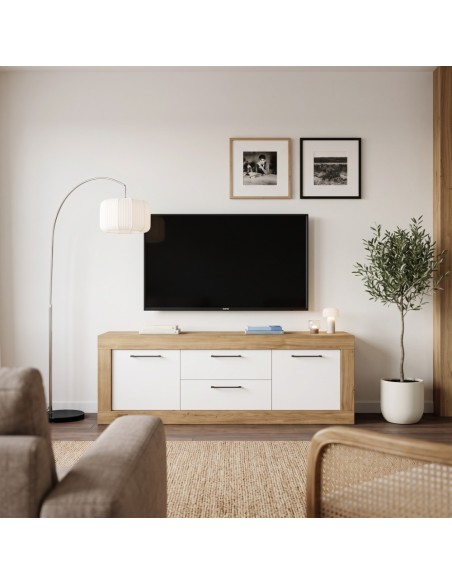 Mueble TV dos cajones y dos puertas 154 cm DALIA