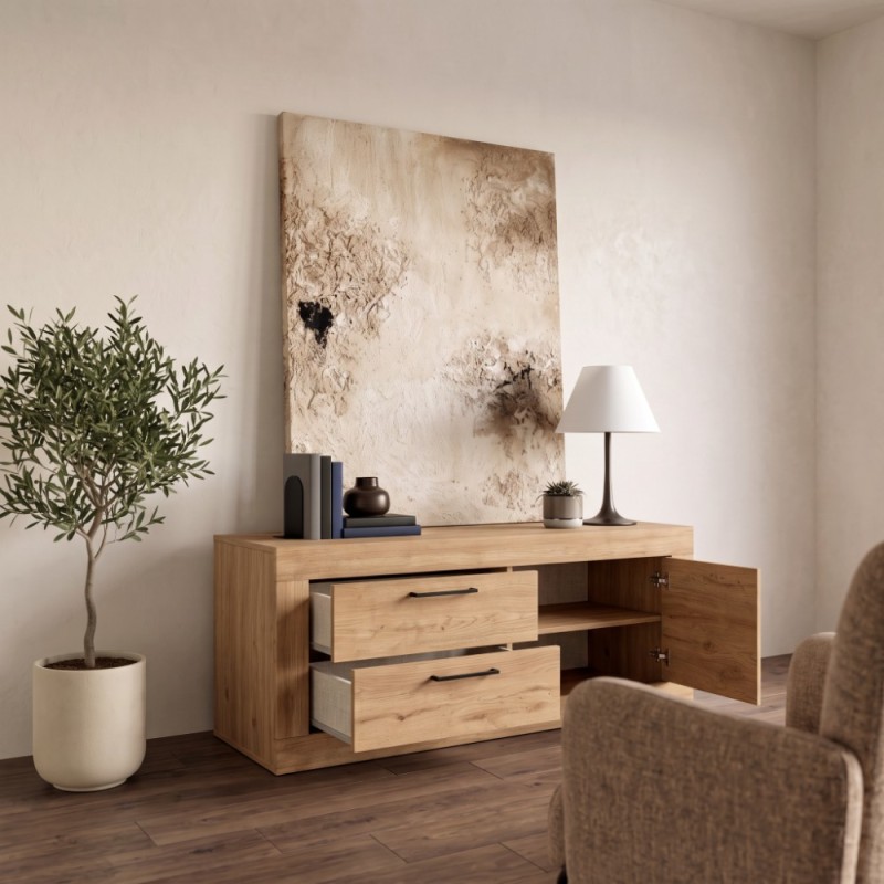 Mueble TV dos cajones y una puerta DALIA