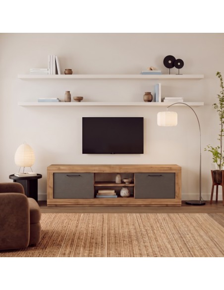 Mueble TV dos puertas y un estante 181 cm DALIA