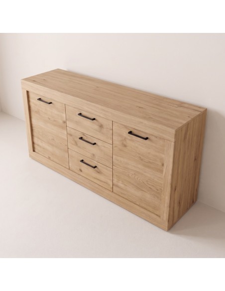 Mueble TV tres cajones y dos puertas 154 cm DALIA