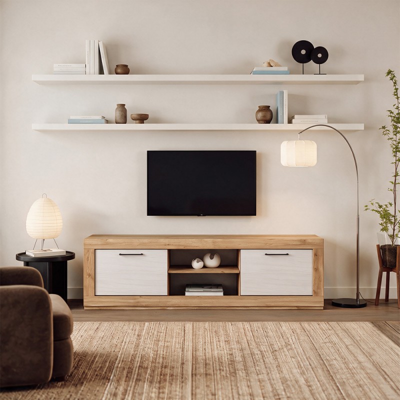 Mueble TV dos puertas y un estante 181 cm DALIA
