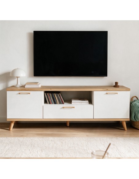 Mueble TV dos puertas y cajón MARCO