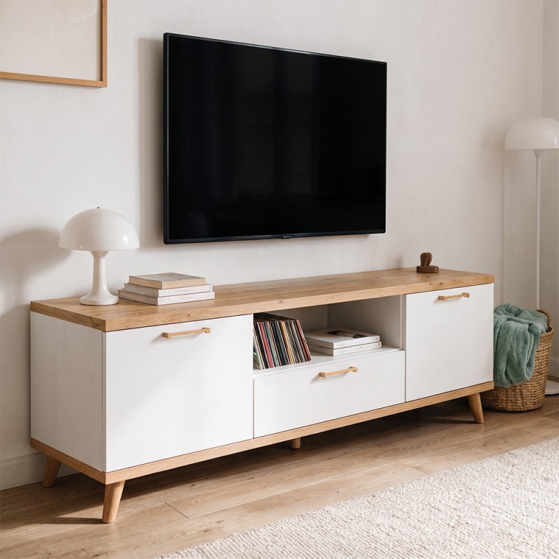 Mueble TV dos puertas y cajón MARCO