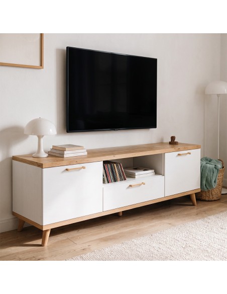 Mueble TV dos puertas y cajón MARCO
