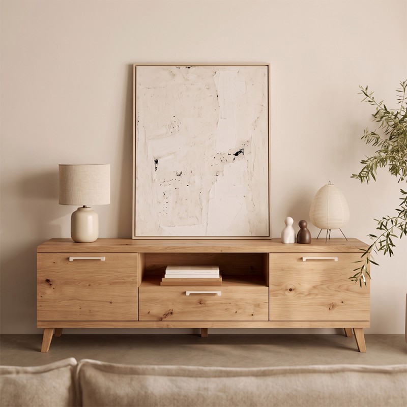 Mueble TV dos puertas y cajón MARCO