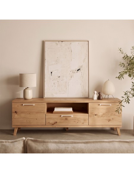 Mueble TV dos puertas y cajón MARCO