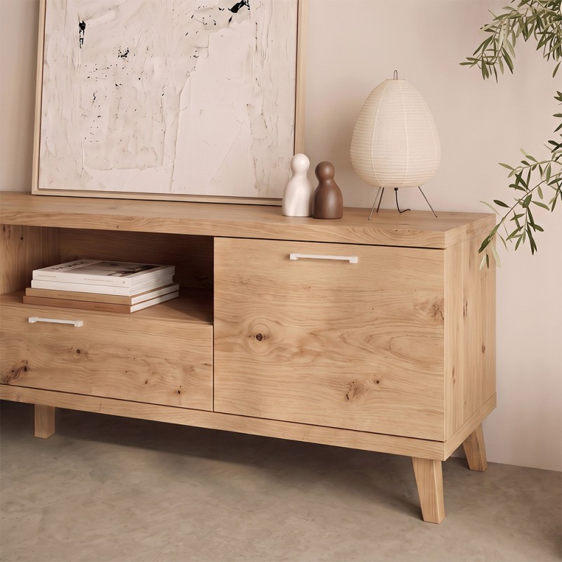 Mueble TV dos puertas y cajón MARCO