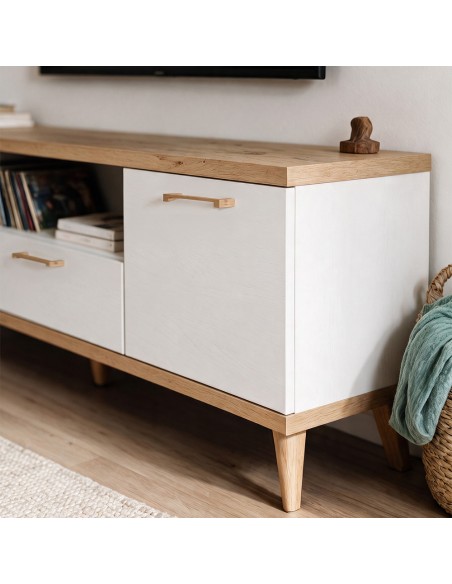 Mueble TV dos puertas y cajón MARCO