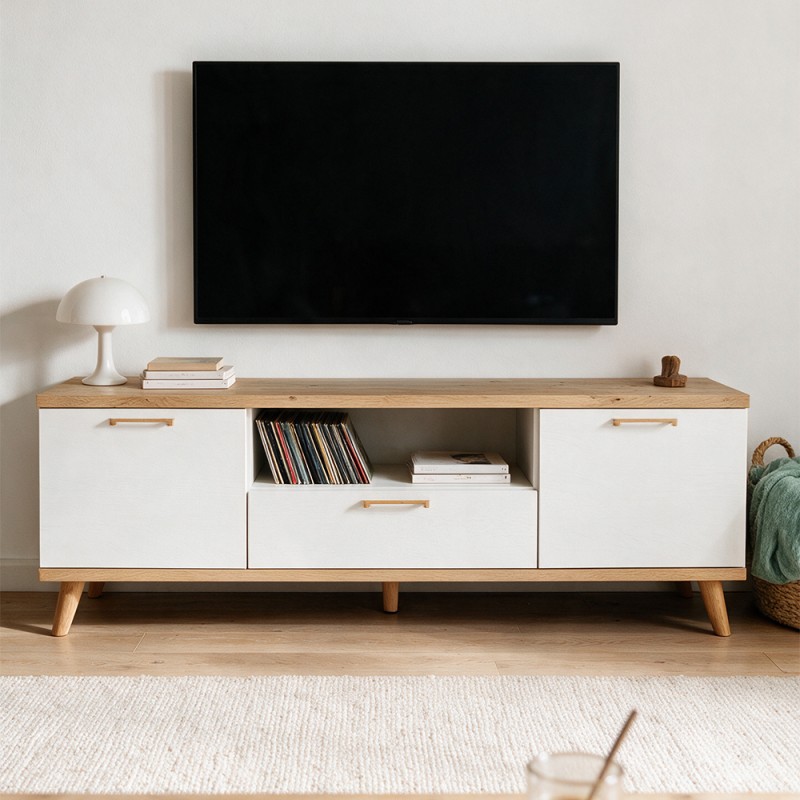 Mueble TV dos puertas y cajón MARCO