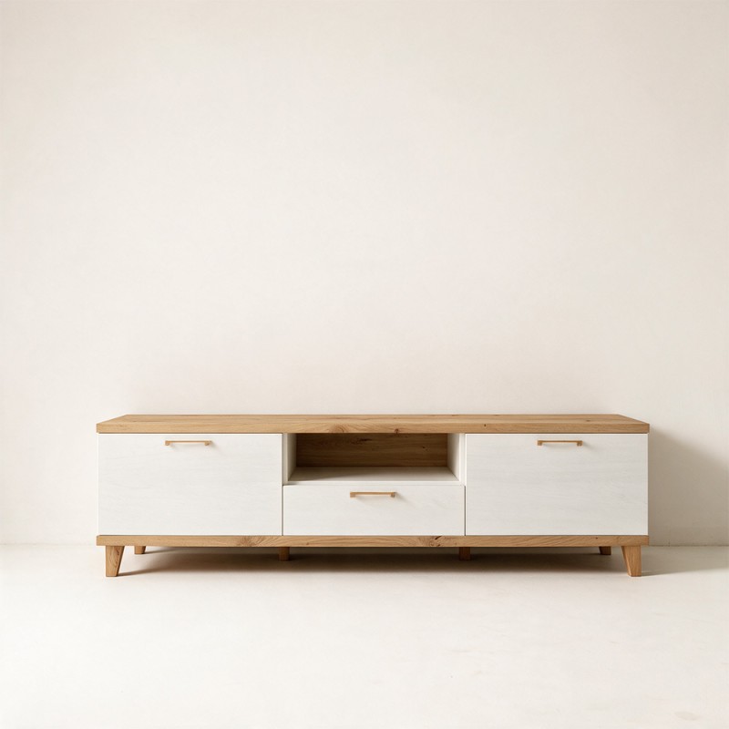 Mueble TV dos puertas y cajón MARCO