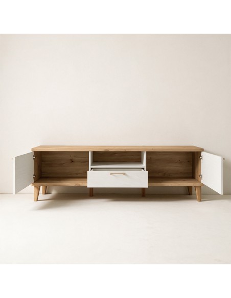 Mueble TV dos puertas y cajón MARCO