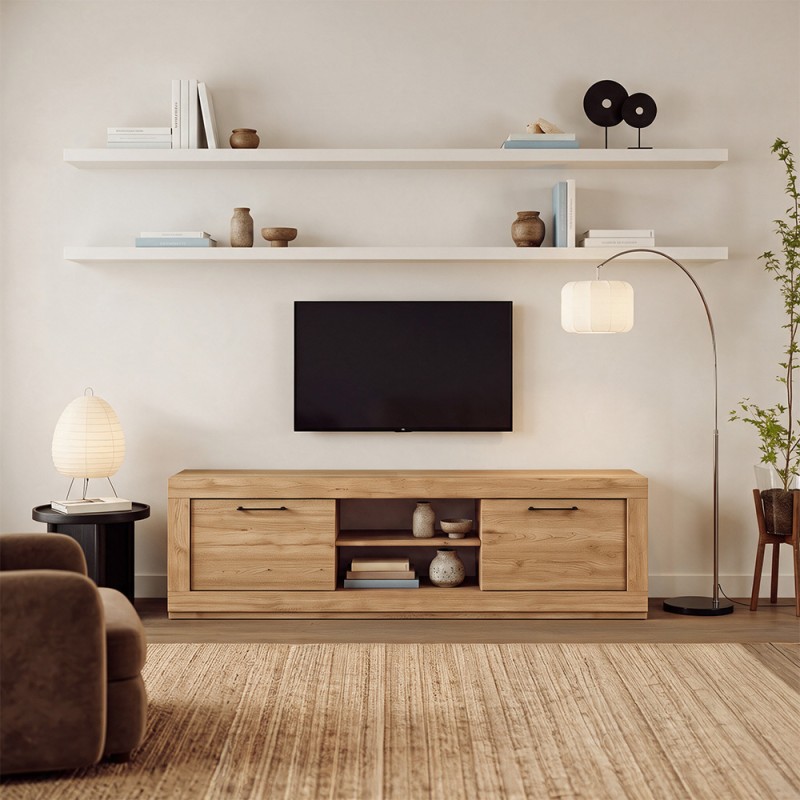 Mueble TV dos puertas y un estante 181 cm DALIA