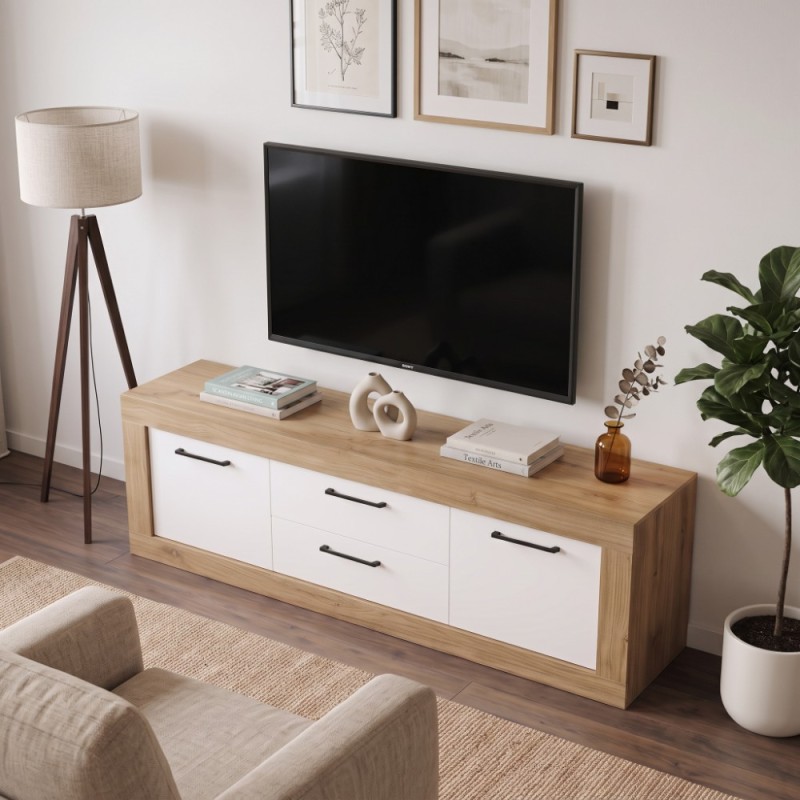 Mueble TV dos cajones y dos puertas 181 cm DALIA