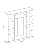 Armario cuatro puertas ADLER