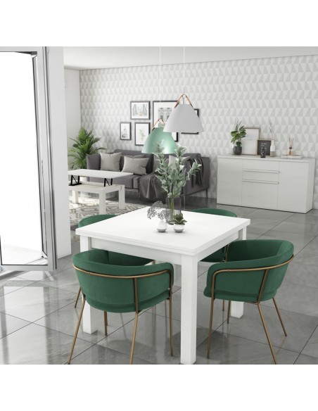 Mesa comedor cuadrada extensible DANIELA