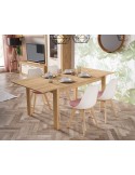 Mesa comedor rectangular extensible MILANO