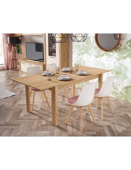 Mesa comedor rectangular extensible MILANO