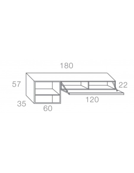 Mueble bajo televisión DANIELA I