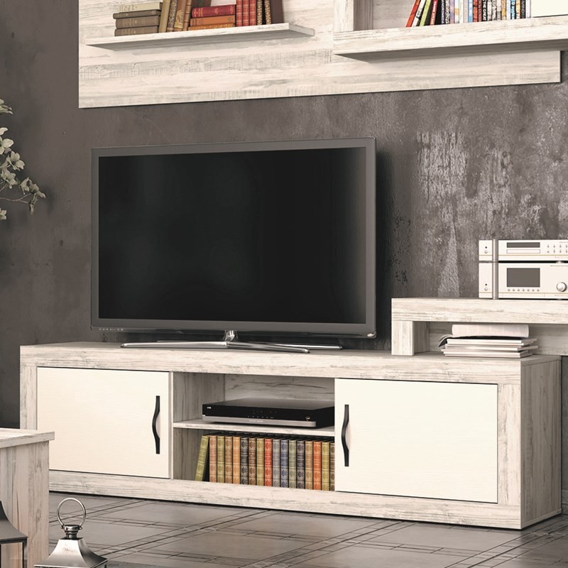 Mueble TV dos puertas y dos huecos ROMA
