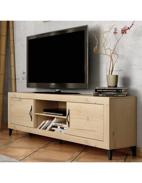 Mueble TV dos puertas y dos huecos ROMA