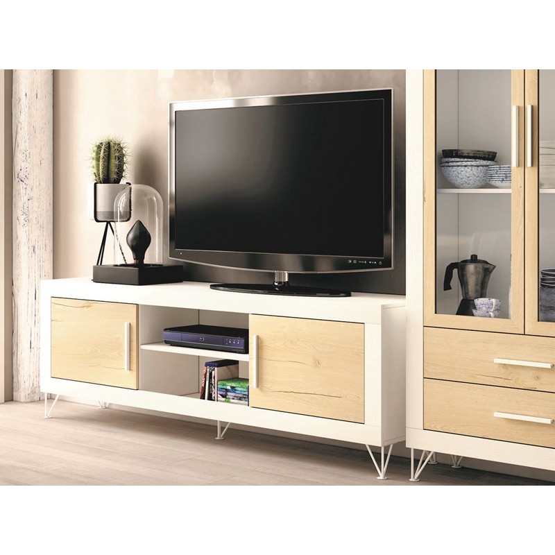 Mueble TV dos puertas y dos huecos ROMA