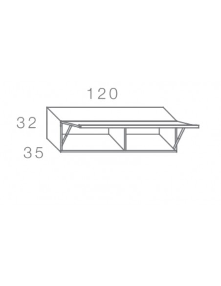 Alto para colgar 120x32 DANIELA