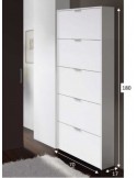 Zapatero 5 puertas abatibles 180 cm
