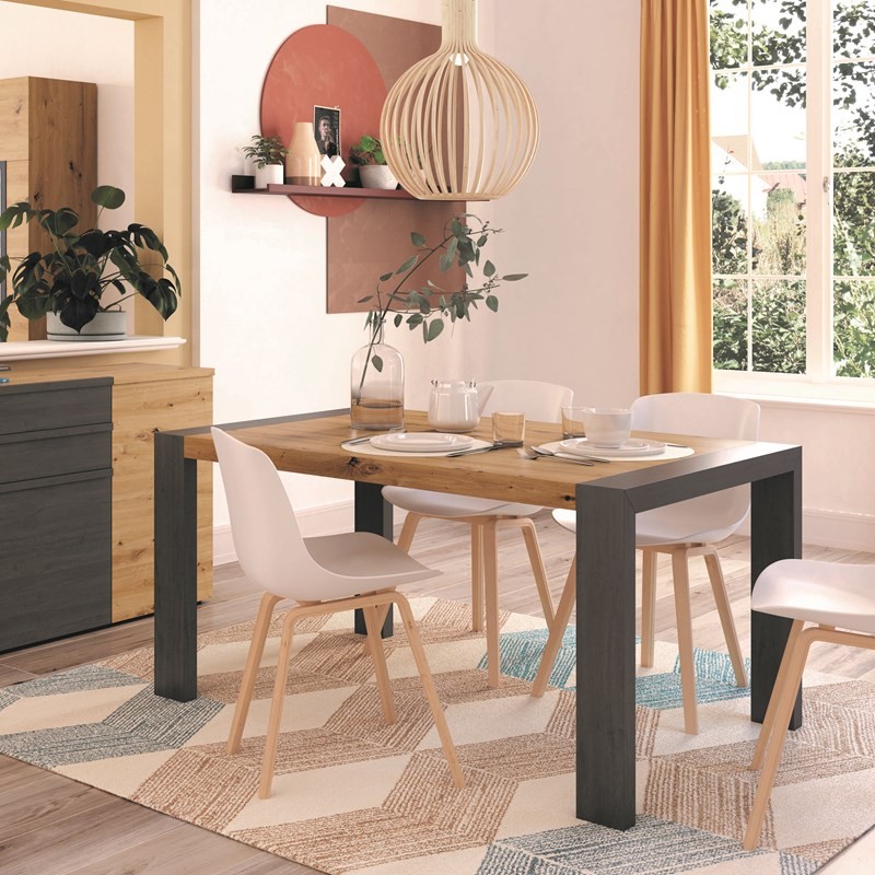 Mesa comedor rectangular extensible portería...