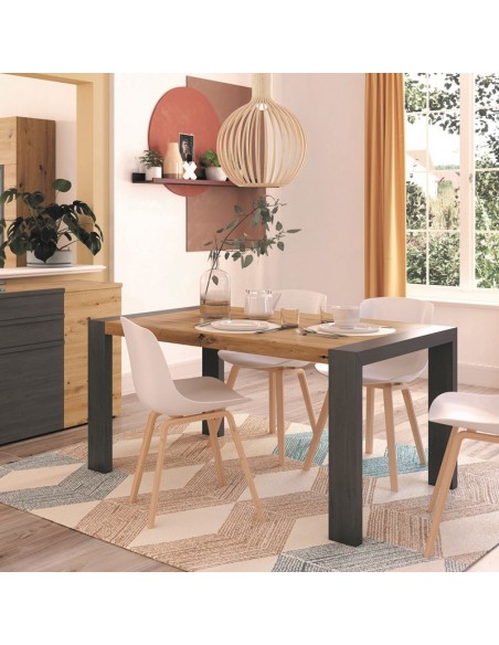 Mesa comedor rectangular extensible portería deslizante DANIELA