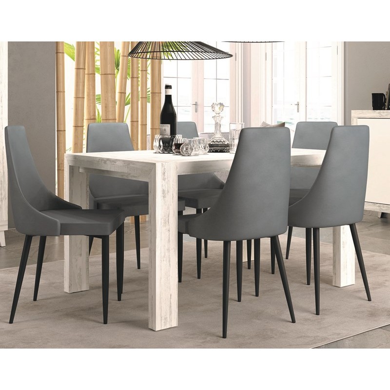 Mesa rectangular pata deslizante ROMA