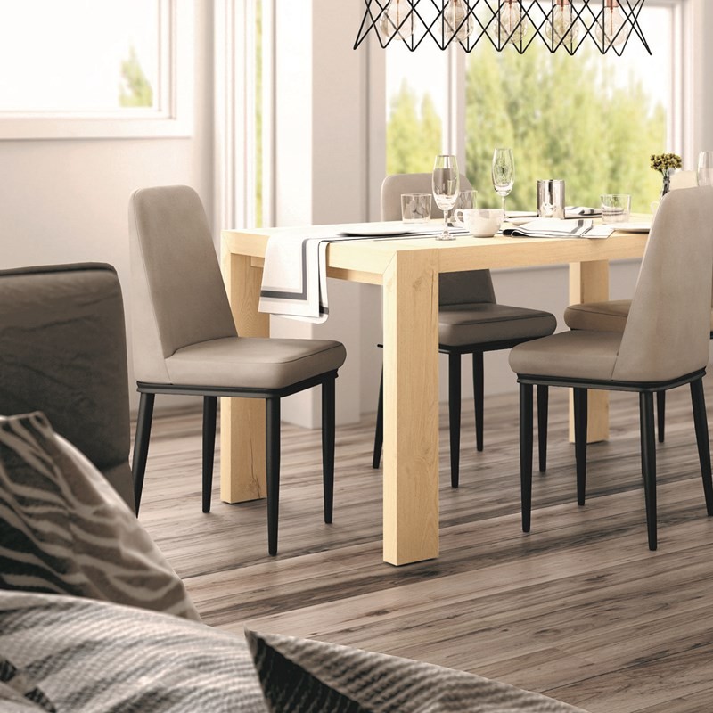 Mesa rectangular pata deslizante ROMA