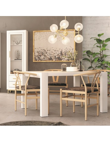 Mesa rectangular pata deslizante ROMA