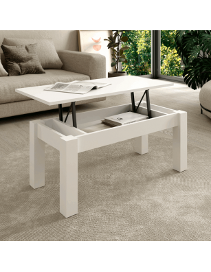Conjunto 2 muebles. mesa de centro y mueble tv madera maciza natural