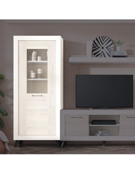Vitrina alta una puerta MILANO