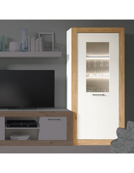 Vitrina alta una puerta MILANO