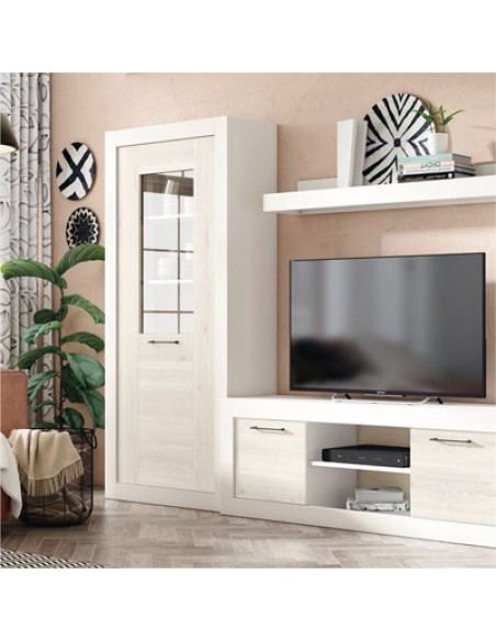 Vitrina alta una puerta MILANO