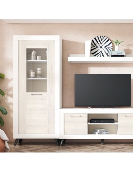 Vitrina alta una puerta MILANO