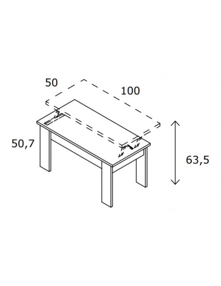 Mesa de centro elevable ROMA I