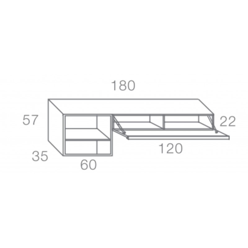 Mueble bajo televisión DANIELA I