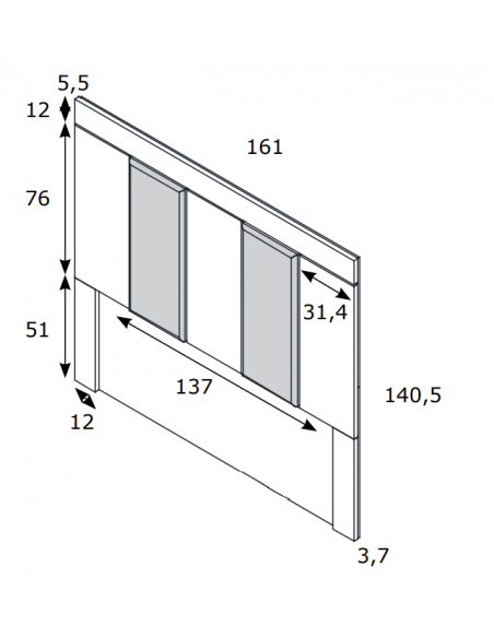 Cabecero tapizado VIENA VII