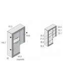 Modulo con vitrina MILANO
