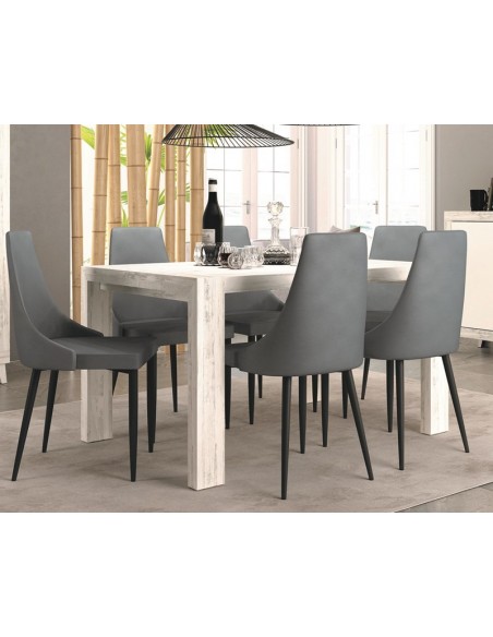 Mesa rectangular pata deslizante ROMA