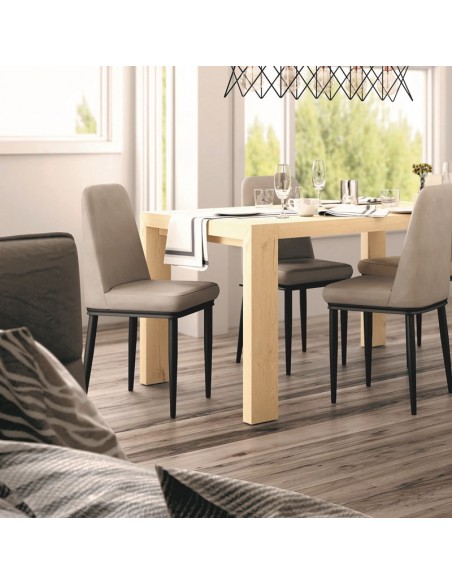 Mesa rectangular pata deslizante ROMA