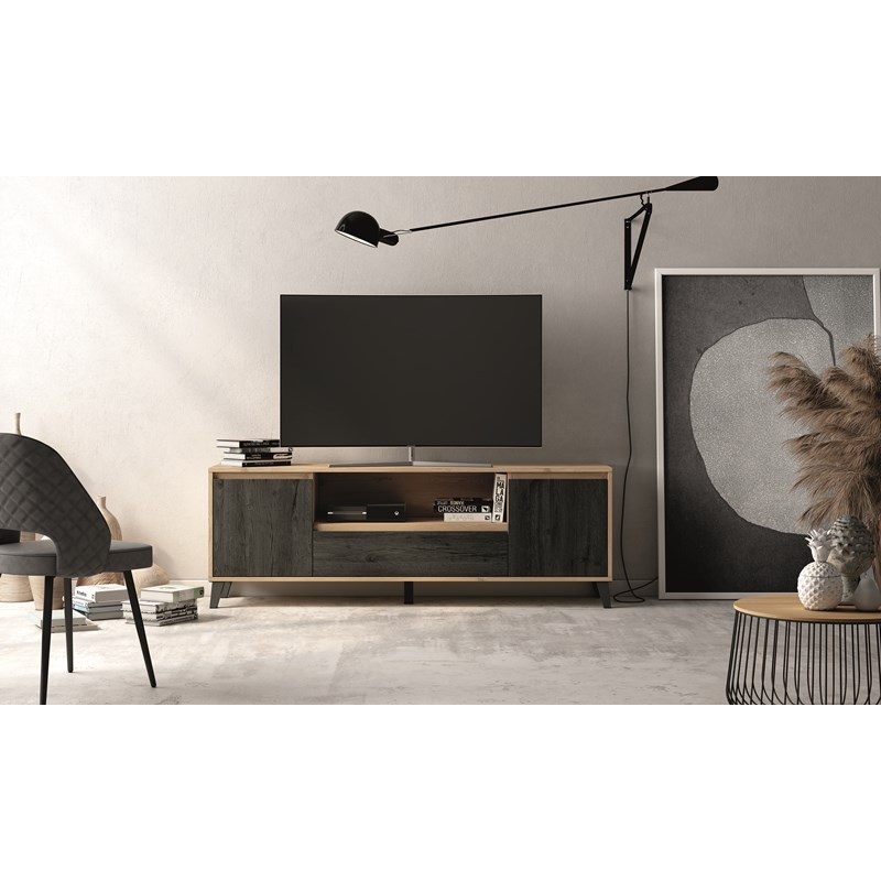 Mueble TV dos puertas y cajón 178 cm CHIARA