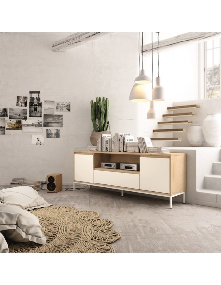 Mueble TV dos puertas y cajón 178 cm CHIARA